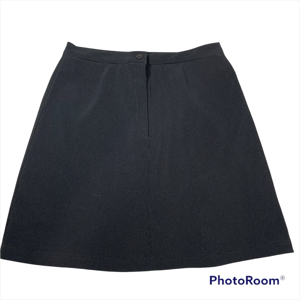 DKNY black pin stripes A-line skirt Size S
